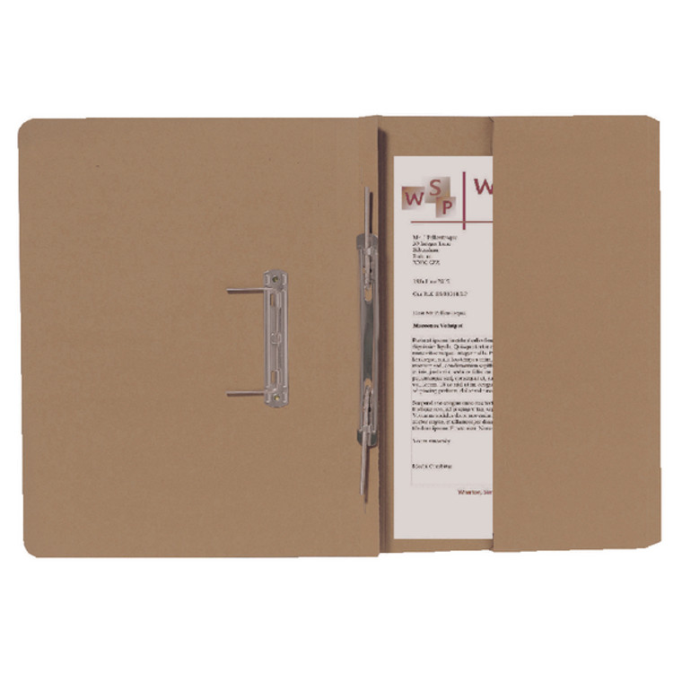 GH25485 Exacompta Guildhall R Hand Transfer Spiral Pocket File 315gsm FC Buff Pack 25 211 9061Z