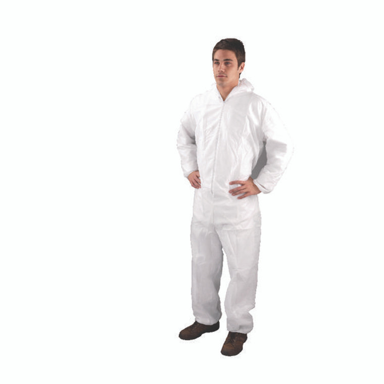 HEA00364 Non-Woven Coverall Large White Tested PPE Directive 89 686 EEC DC03