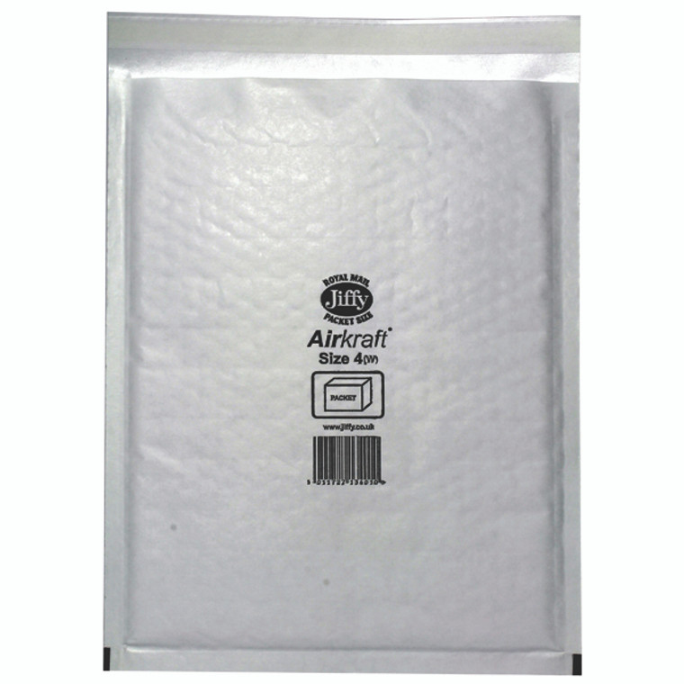 JF13400 Jiffy AirKraft Bag Size 4 240x320mm White Pack 50 JL-4