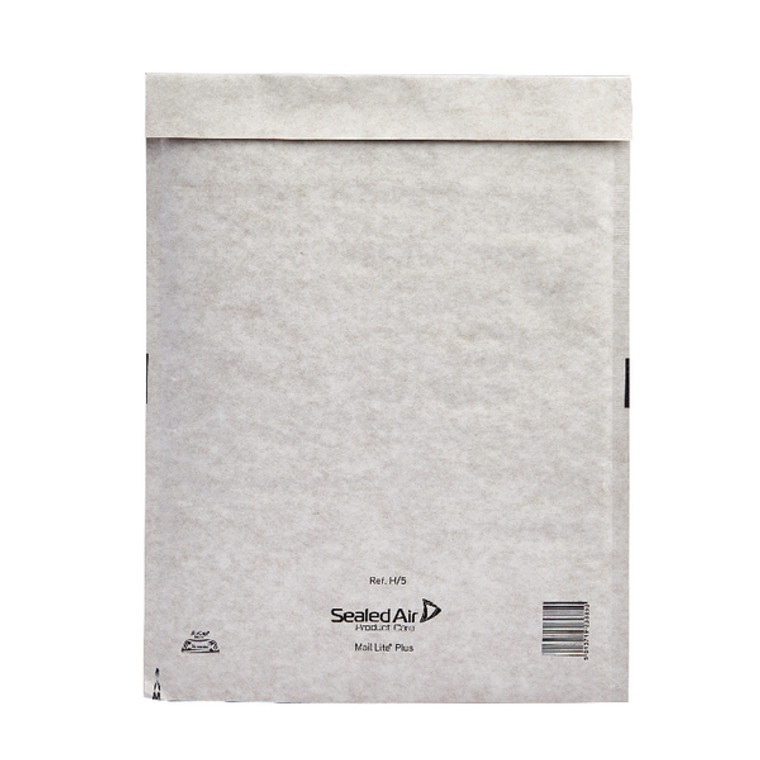 MQ23845 Mail Lite Plus Bubble Lined Postal Bag Size H 5 270x360mm Oyster White Pack 50 103025660