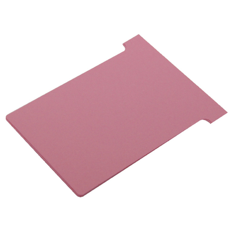 NB38916 Nobo T-Card Size 3 80 x 120mm Pink Pack 100 2003008