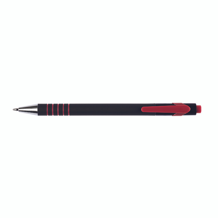 KF00671 Q-Connect Lamda Ballpoint Pen Medium Red Pack 12 KF00671