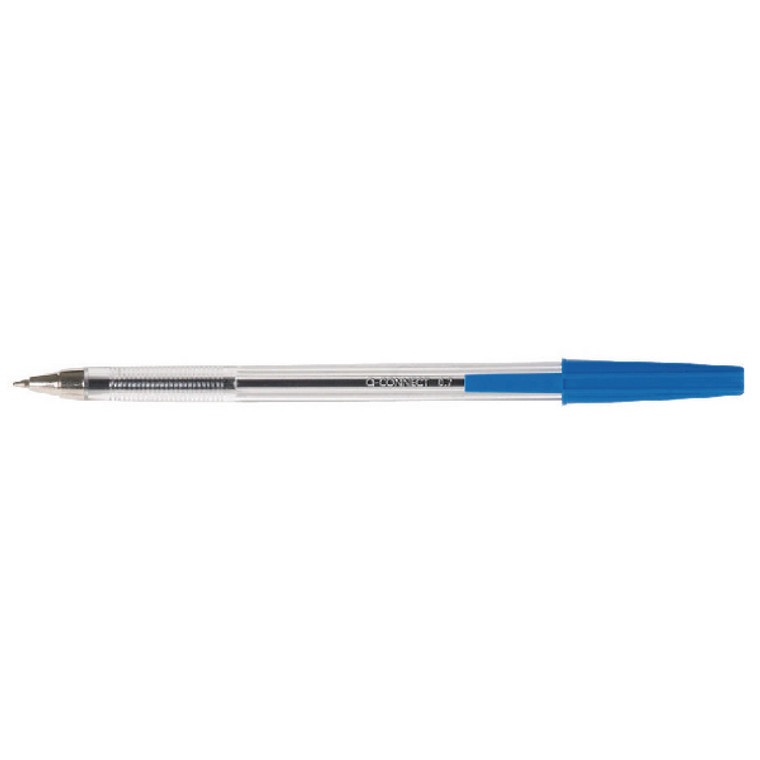 KF26039 Q-Connect Medium Blue Ballpoint Pen Pack 50 KF26039