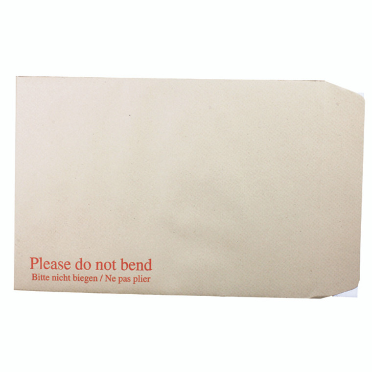 KF3521 Q-Connect C4 Envelopes Board Back Peel Seal 115gsm Manilla Pack 125 KF3521