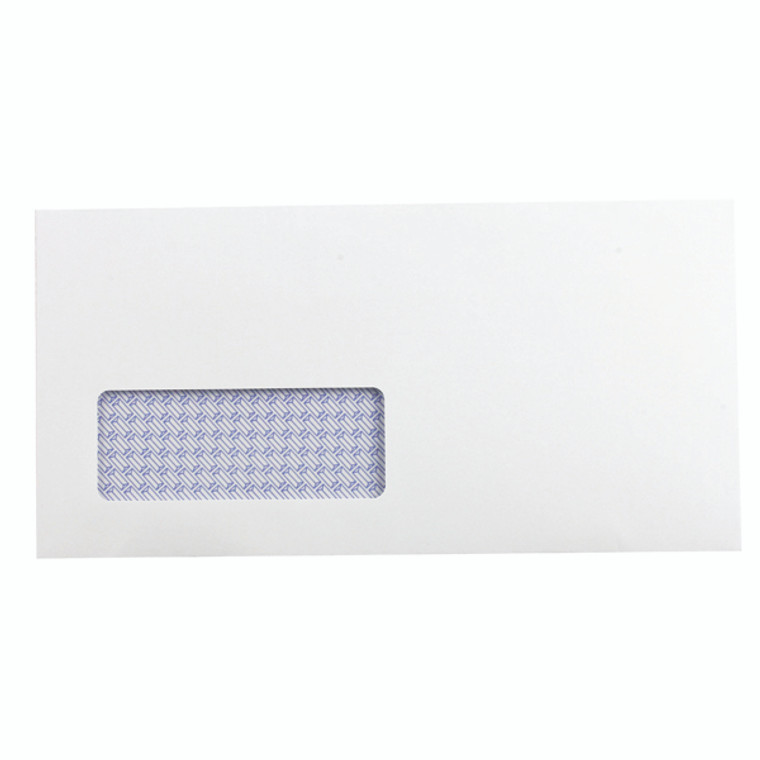 KF3505 Q-Connect DL Envelopes Window Recycled Self Seal 100gsm White Pack 500 KF3505
