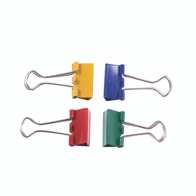 KF03652 Q-Connect Foldback Clip 24mm Assorted Pack 10 KF03652