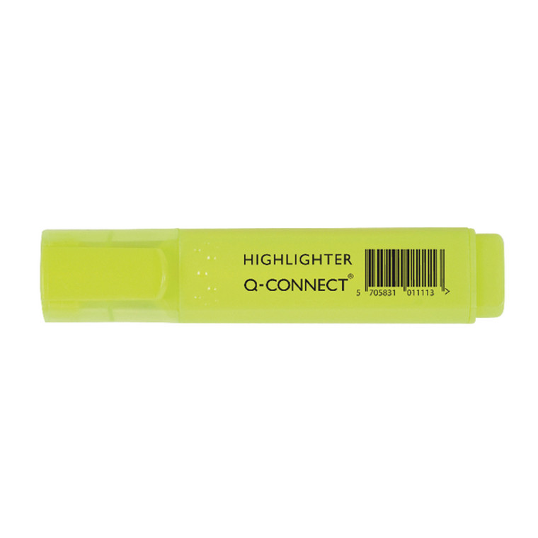 KF01111 Q-Connect Yellow Highlighter Pen Pack 10 KF01111