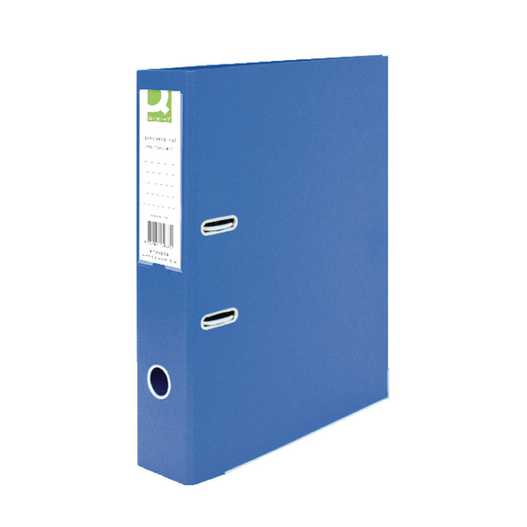 KF20026 Q-Connect 70mm Lever Arch File Polypropylene Foolscap Blue Pack 10 KF20026