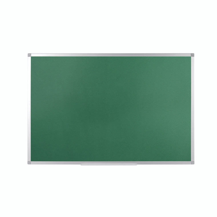 KF26063 Q-Connect Aluminium Frame Felt Noticeboard 900x600mm Green 54034203