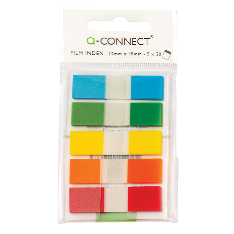 KF14966 Q-Connect Page Markers 1 2 Inch Assorted Pack 130 KF14966