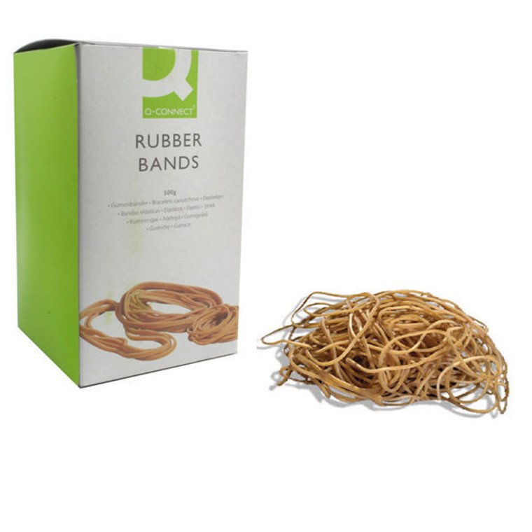 KF10527 Q-Connect Rubber Bands No 19 88 9 x 1 6mm 500g KF10527