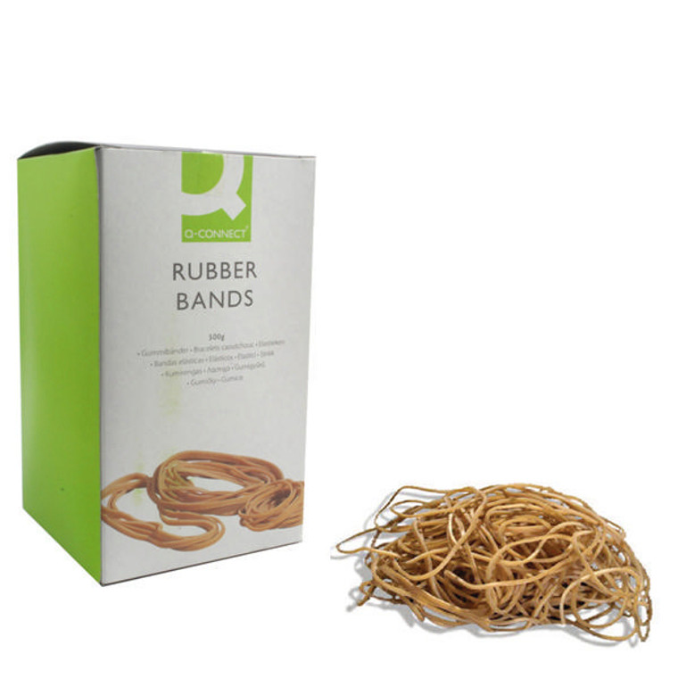 KF10535 Q-Connect Rubber Bands No 30 50 8 x 3 2mm 500g KF10535