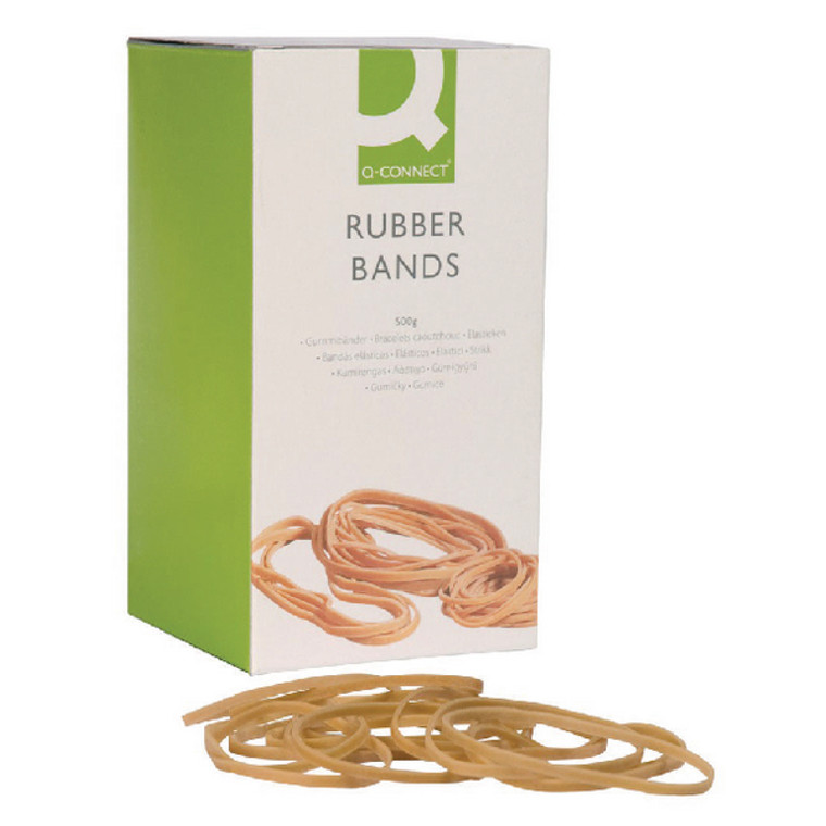 KF10554 Q-Connect Rubber Bands No 69 152 4 x 6 3mm 500g KF10554