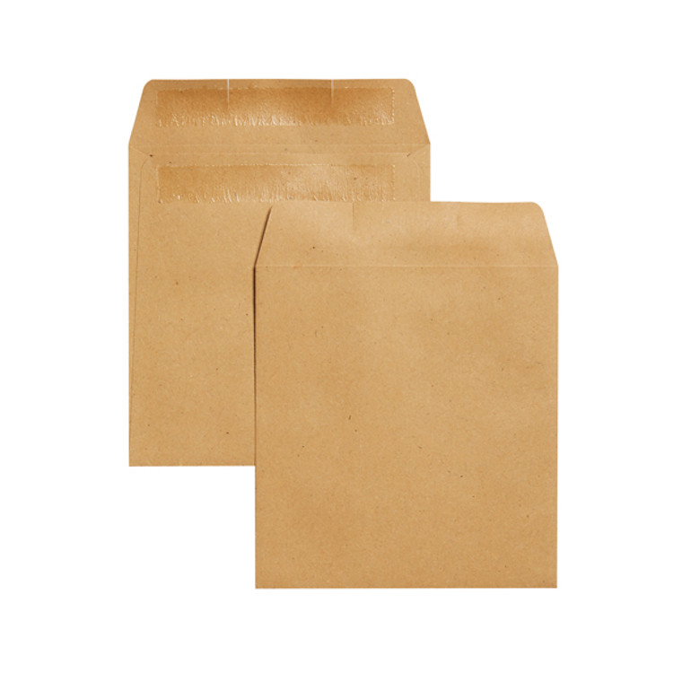 KF3420 Q-Connect Envelope Wage 108x102mm Plain Self Seal 90gsm Manilla Pack 1000 KF3420