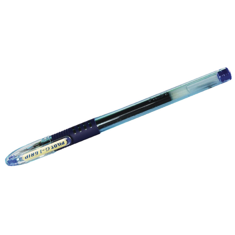 PI15893 Pilot G1 Grip Gel Ink Rollerball Pen Blue Pack 12 BLGPG107-03
