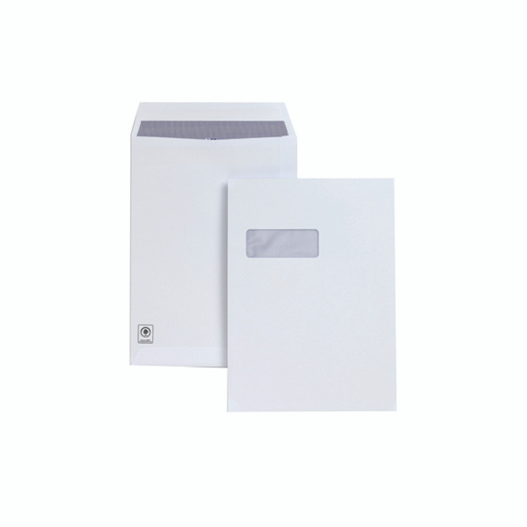 JDH27070 Plus Fabric C4 Envelope Pocket Window Self Seal 120gsm White Pack 250 H27070