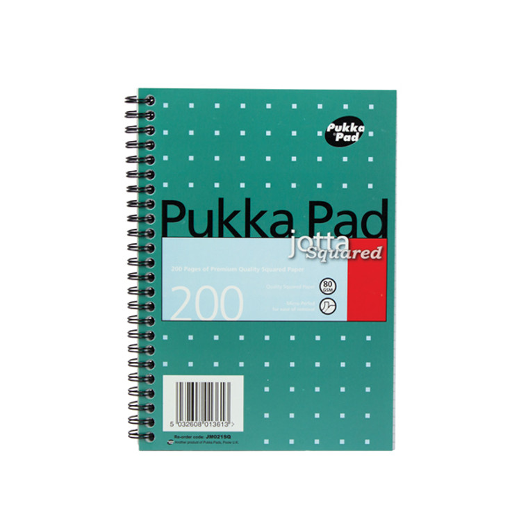 PP01361 Pukka Pad Square Wirebound Metallic Jotta Notepad 200 Pages A5 Pack 3 JM021SQ