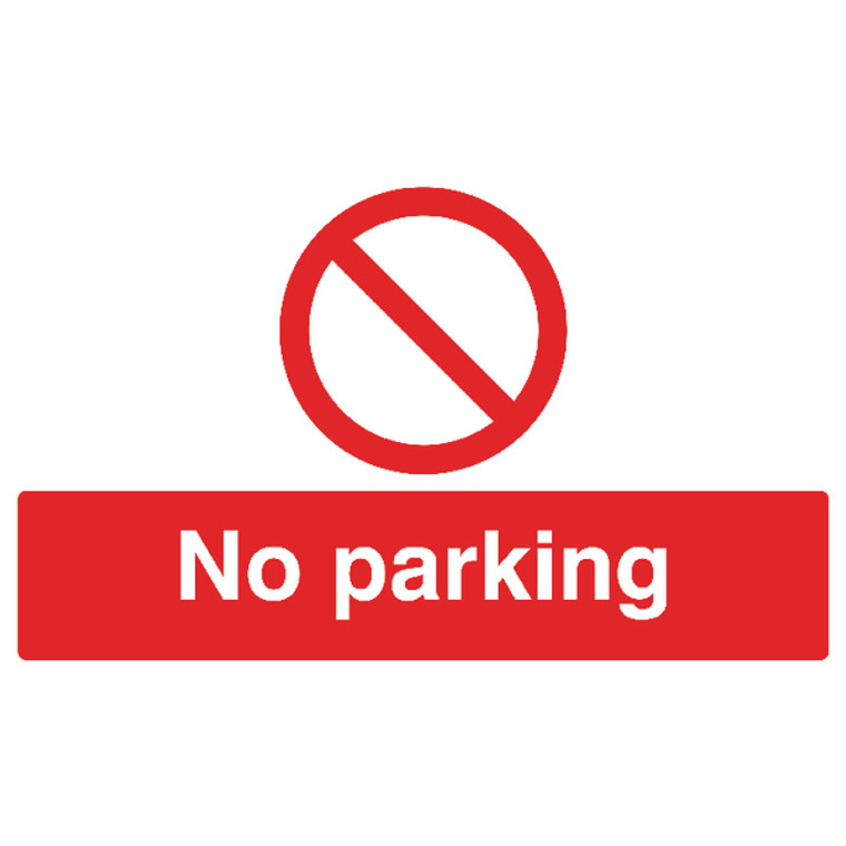 SR11191 Safety Sign No Parking 300x500mm PVC ML01929R