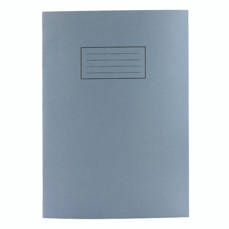 SV43515 Silvine Exercise Book A4 Plain Blue Pack 10 EX114