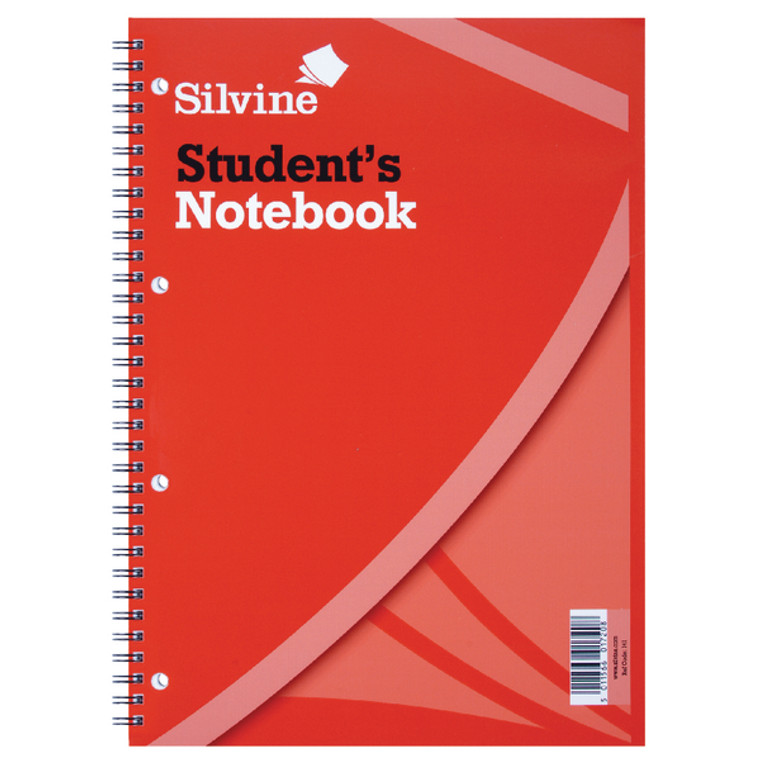 SV41720 Silvine Feint Ruled Student Notebook A4 120 Pages Pack 12 141