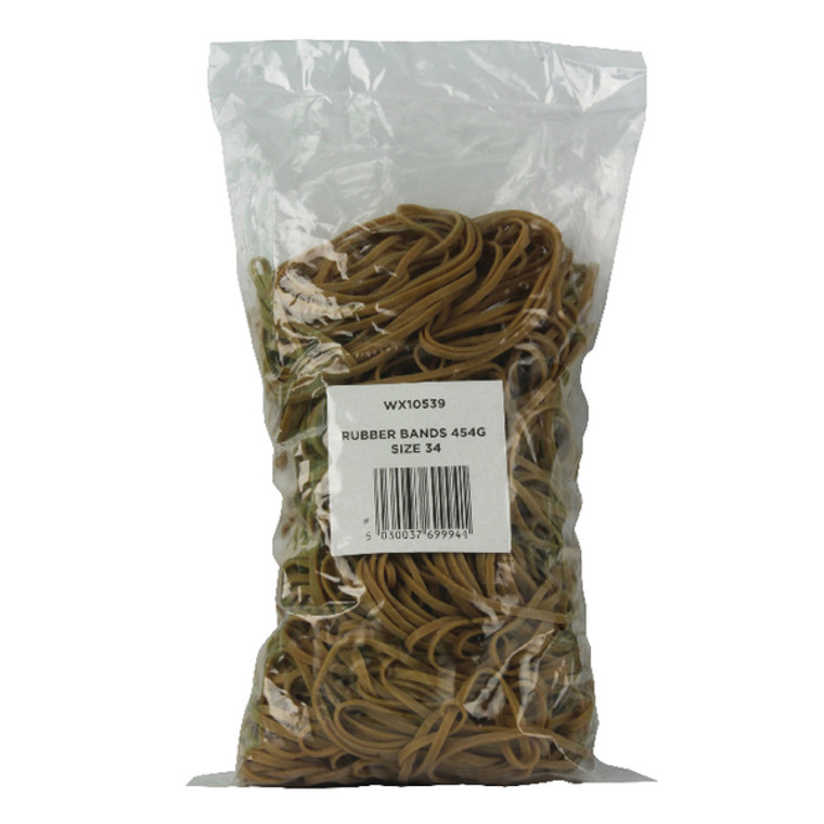 WX10539 Size 34 Rubber Bands Pack 454g 3105063