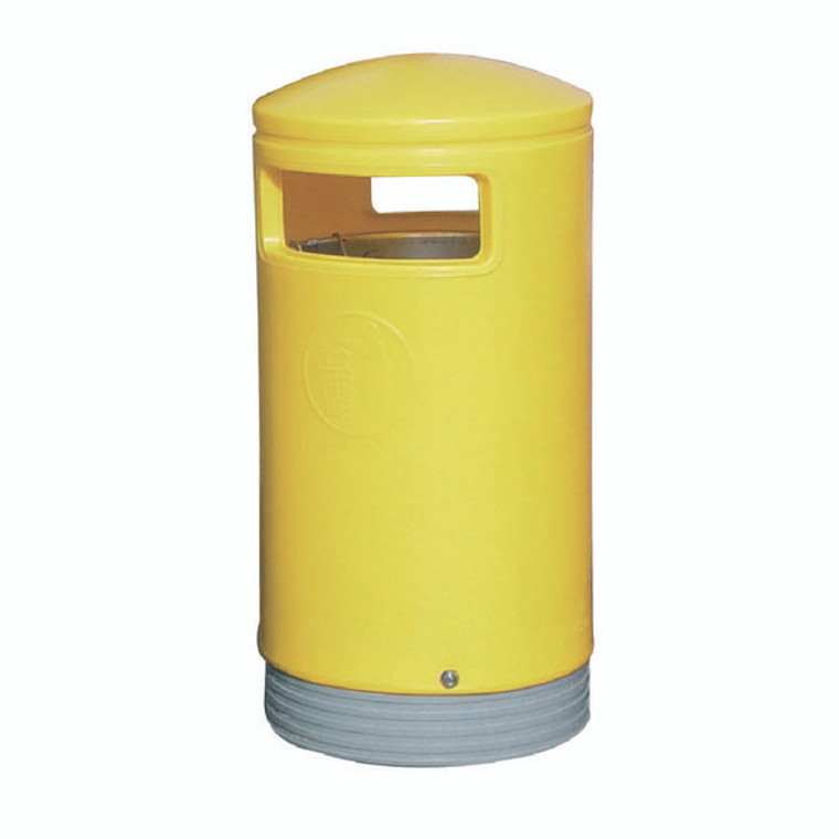 SBY10583 Outdoor Hooded Top Bin 75 Litre Yellow 321774