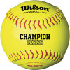 Wilson WTA9106BASA-Low Optic Yellow 12 Inch  Synthetic Leather Fastpitch Softballs