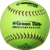 Worth Green Dot AHD11SY 11 Inch ASA Slowpitch Softball