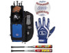 Louisville Slugger Exogrid High School / College Bundle-Bat+Locker Bag+Batting Gloves + Ball
