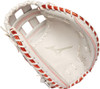 34 Inch Mizuno MVP Prime SE GXS50PSE8-White/Red Women's Fastpitch Softball Catcher Mitt