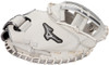 34 Inch Mizuno MVP Prime SE GXS50PSE8-White/Silver Women's Fastpitch Softball Catcher Mitt