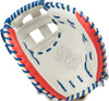 34 Inch Mizuno MVP Prime SE Silver/Red/Navy GXS50PSE5 Women's Fastpitch Softball Catchers Mitt