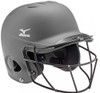 Mizuno MVP MBH252 Adult L/XL Solid Batter's Helmet w/ Facemask 380356