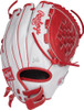 12 Inch Rawlings Liberty Advanced Color Series RLA120-3WS White/Scarlet Women's Fastpitch Softball Glove