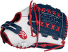 12.5 Inch Rawlings Liberty Advanced Color Series RLA12518WNS White/Navy/Scarlet Women's Fastpitch Softball Glove