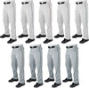 Wilson Classic WTA4332 Relaxed Fit Polyester Adult Baseball Pants with Piping