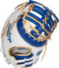 13 Inch Rawlings Liberty Advanced Color Series Women's Fastpitch Softball Firstbase Mitt - White/Royal/Gold
