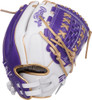 12.5 Inch Rawlings Liberty Advanced Color Series Women's Fastpitch Softball Glove - White/Purple/Gold