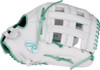 13 Inch Rawlings Liberty Advanced Women’s Outfield Fastpitch Softball Glove White/Mint
