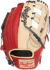 Rawlings Heart of the Hide Adult Camel/Scarlet 12.75 Inch Outfield Baseball Glove