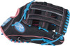 Rawlings Heart of the Hide Adult Black/Columbia Blue/Pink 12.5 Inch Outfield Baseball Glove