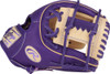 Rawlings Heart of the Hide Adult Purple/Camel 11.75 Inch Infield Baseball Glove