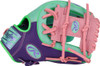 Rawlings Heart of the Hide Mint/Purple/Pink 11.5 Inch Infield Baseball Glove
