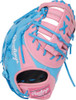 Rawlings Heart of the Hide Pink/Columbia Blue 12.25 Inch Firstbase Baseball Mitt