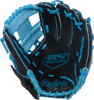 Rawlings R9 Black/Columbia Blue 11.5 Inch Infield Baseball Glove