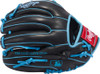 Rawlings R9 Black/Columbia Blue 11.5 Inch Infield Baseball Glove