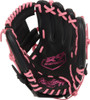 Rawlings R9 Contour Black/Pink 11.25 Inch Infield Baseball Glove