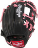 Rawlings R9 Contour Black/Pink 11.25 Inch Infield Baseball Glove