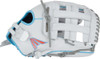 Easton Professional Collection White/Columbia Blue/Pink 13 Inch Fastpitch Softball Glove