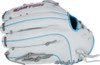 Easton Professional Collection White/Columbia Blue/Pink 13 Inch Fastpitch Softball Glove